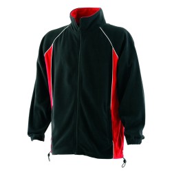 Piped microfleece jacket