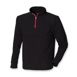 ¼ zip long sleeve fleece piped