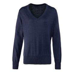 Pull col V Femme