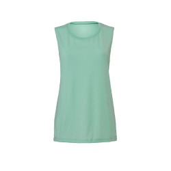 WOMENS FLOWY SCOOP MUSCLE TANK