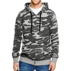 Full Zip Camo Hooded Sweat...