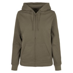 Ladies Basic Zip Hoody