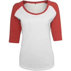 Ladies 3/4 Contrast Raglan Tee