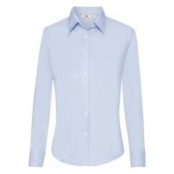 Ladies Long Sleeve Oxford...