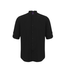 MEN'S MANDARIN COLLAR SHIRT