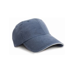 Washed Fine Line Cotton Cap...