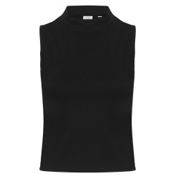 Women's high neck crop vest