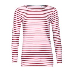 Women´s Long Sleeve Striped...