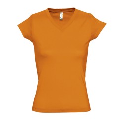 Women´s V-Neck-T-Shirt Moon