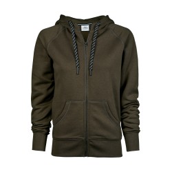 LADIES FASHION FULL ZIP HOOD