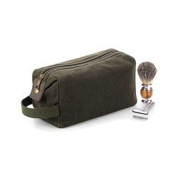 Heritage Waxed Canvas Wash Bag